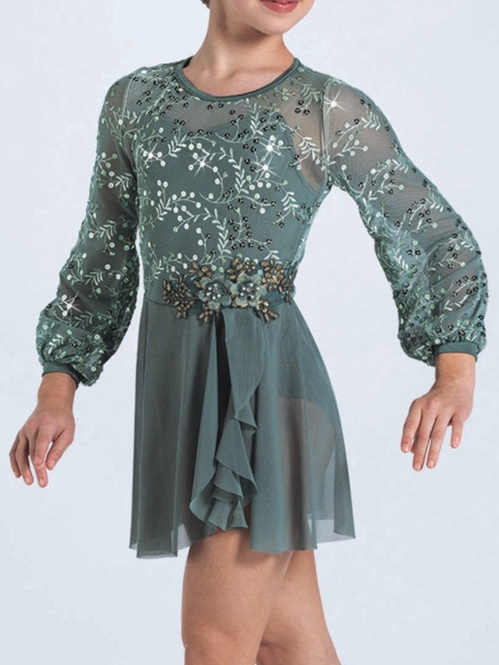Weissman Green Dress Dance Costume